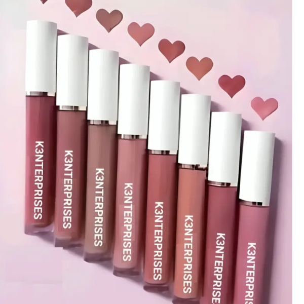K3NTERPRISES The Ultimate Lip Collection: 8 Iconic Liquid Lipsticks (Multicolor, 32 ml)