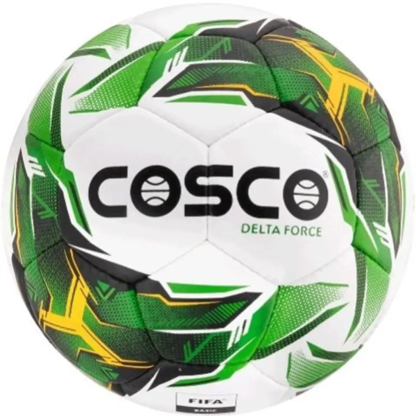 COSCO Delta Force Football - Size: 5 (Standard, Pack of 1, Black, White, Green)