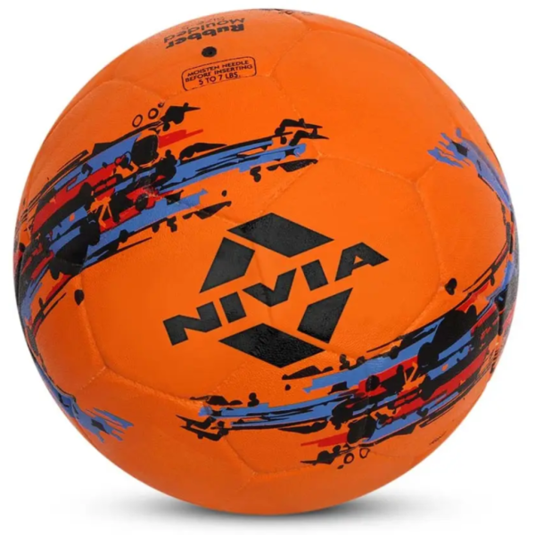 NIVIA Storm Football - Size: 5 (Standard, Pack of 1, Orange)